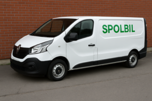 Allmänna Rörjourens servicebil under ett akut VVS-uppdrag i Täby.